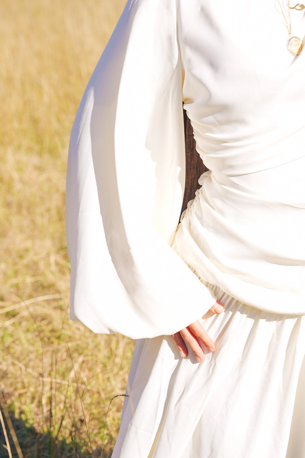 Amoura drape dress