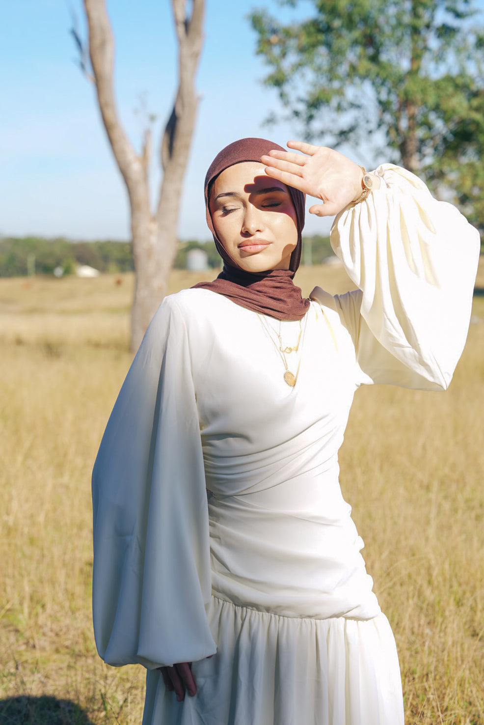 Amoura drape dress