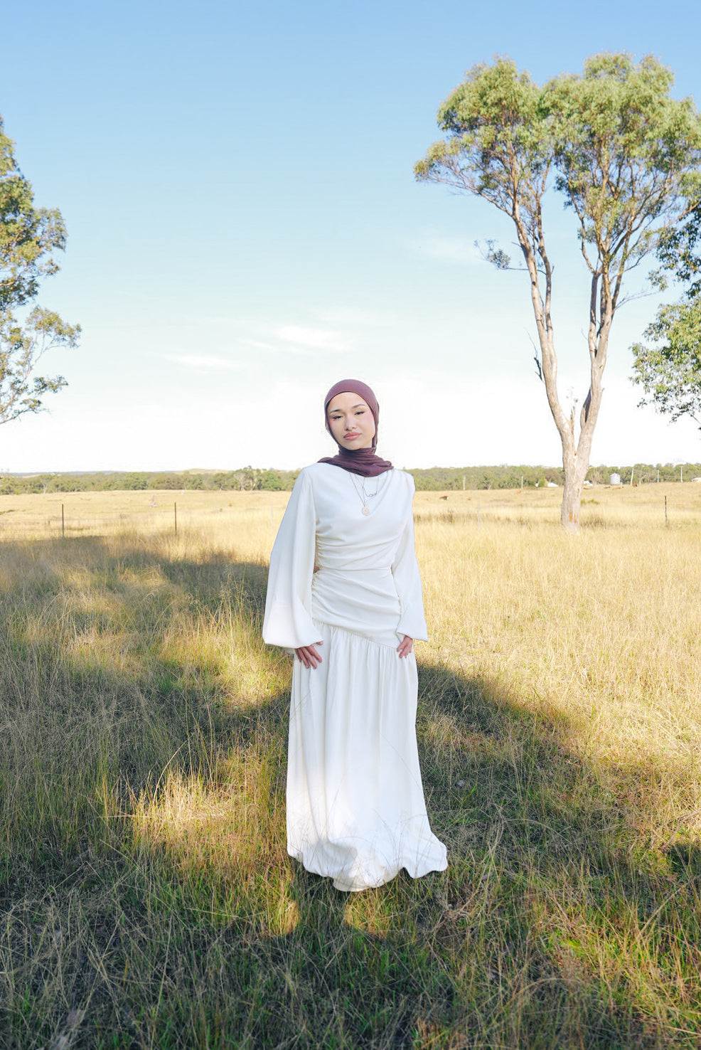 Amoura drape dress