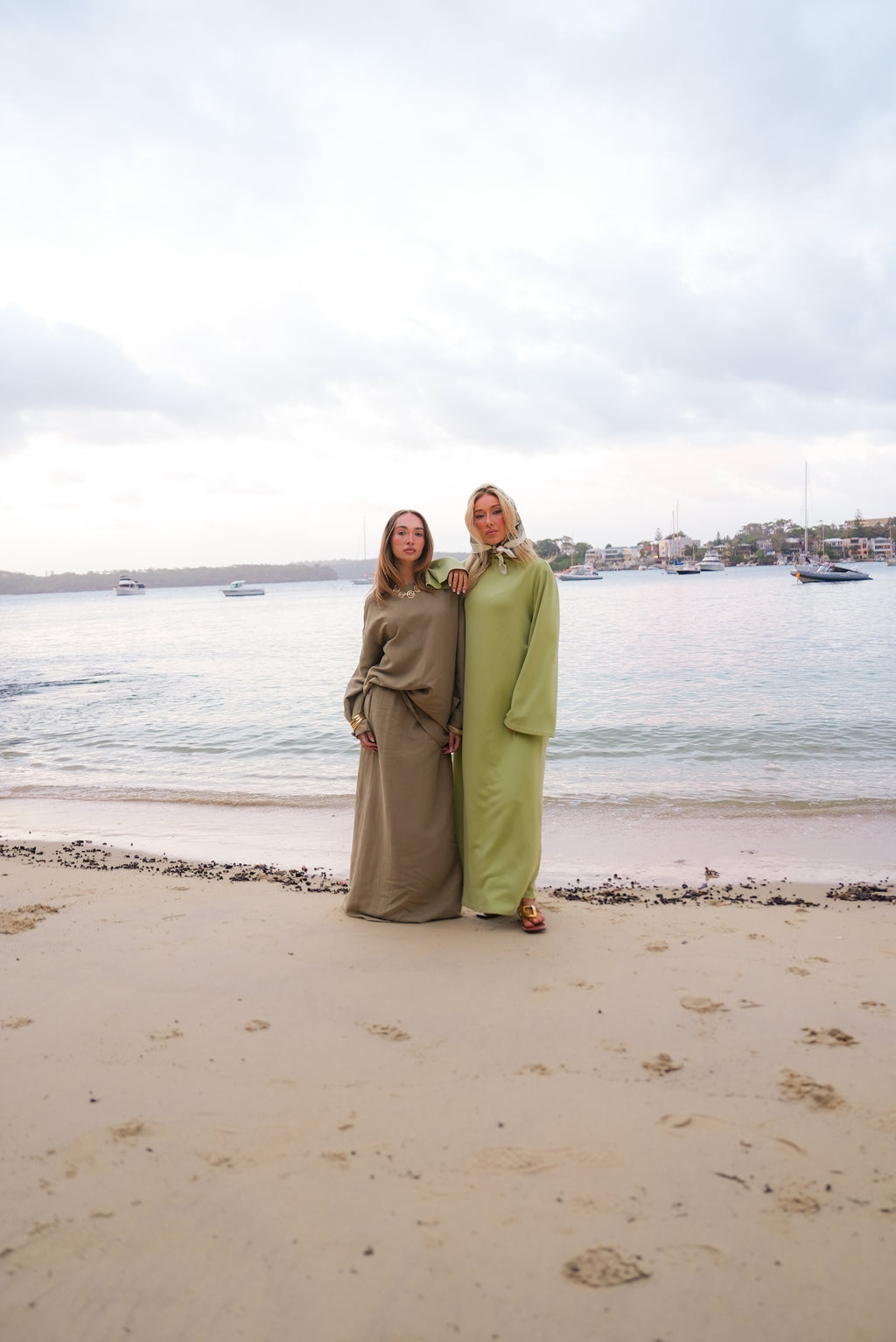 olive linen pencil skirt