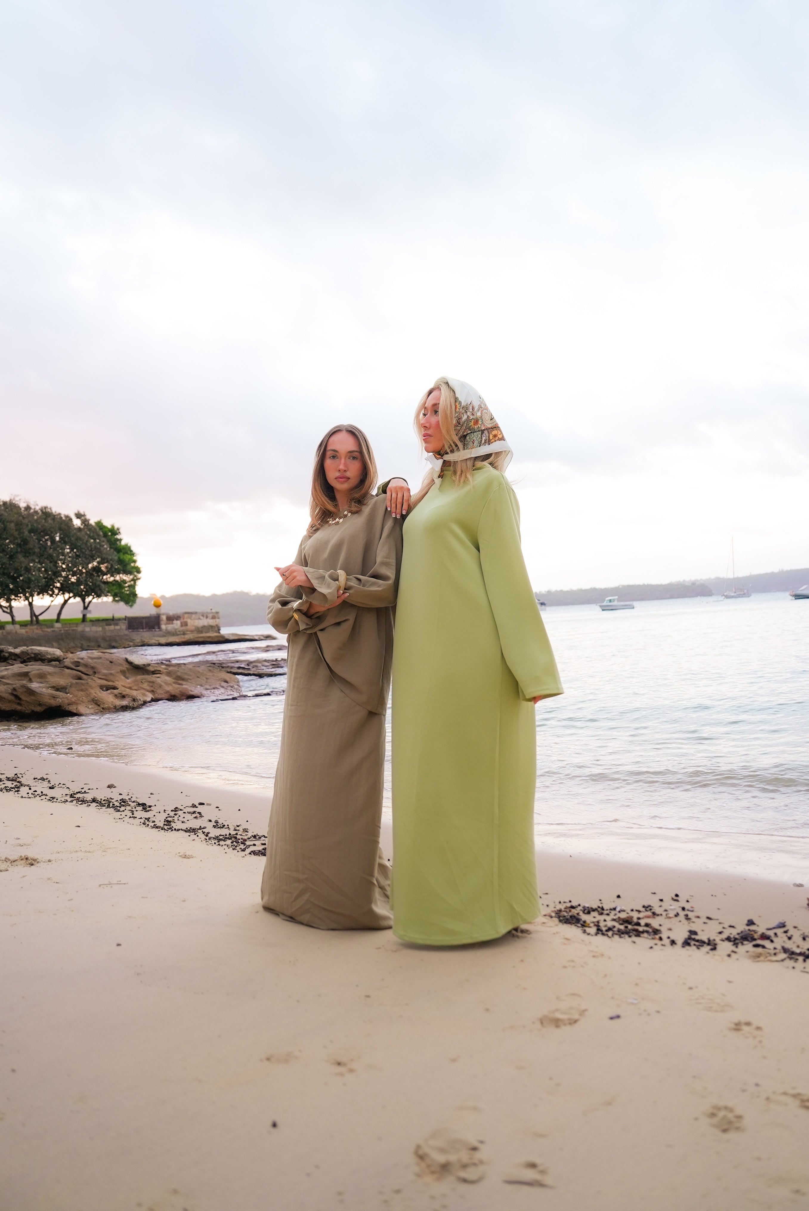 olive linen pencil skirt