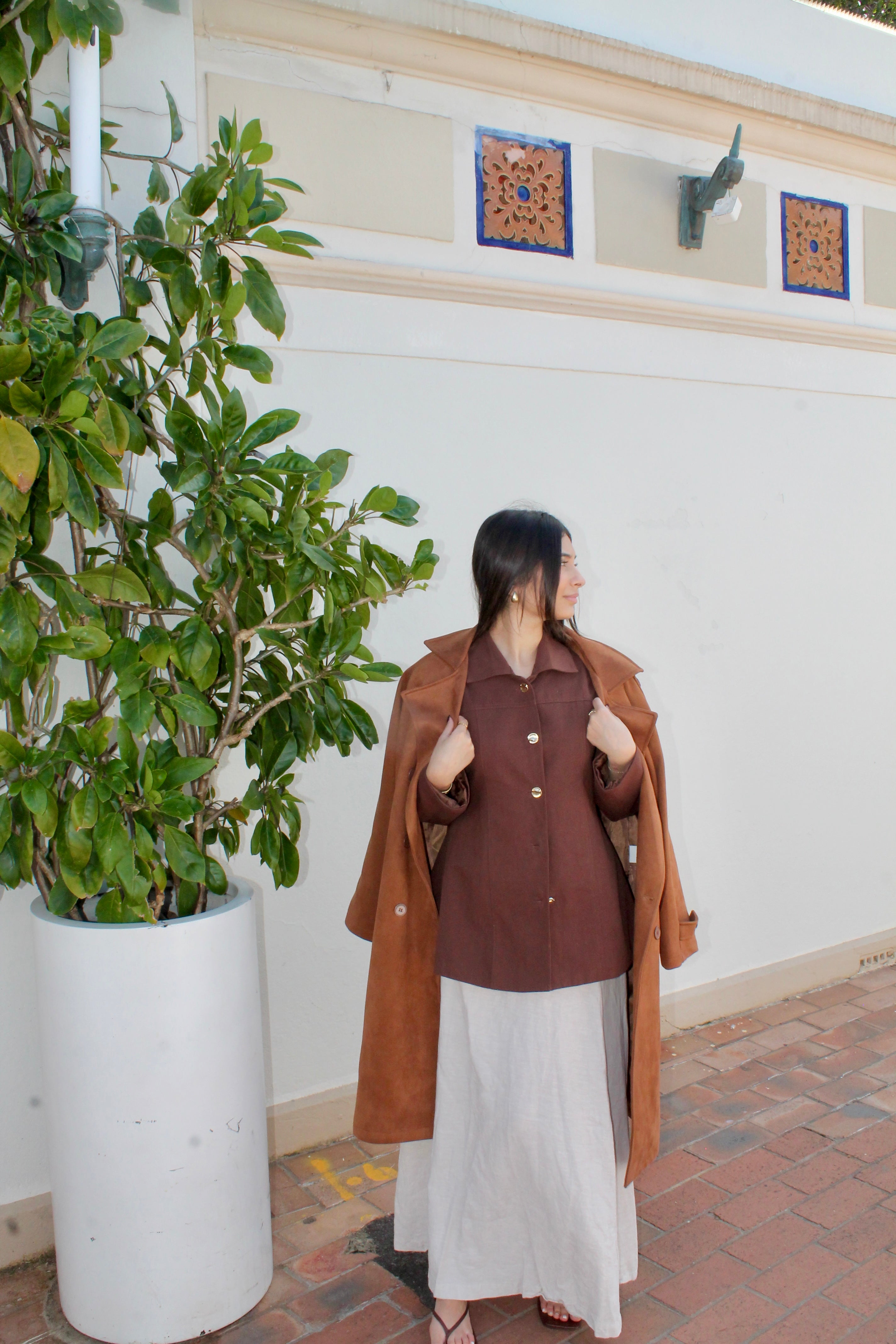 Nura suede coat